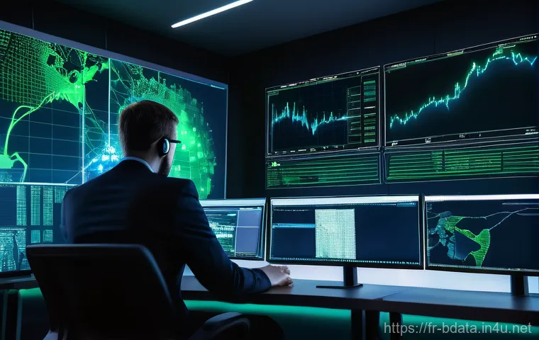 빅데이터 실무와 데이터 보안 강화 사례 - **Prompt: "A dynamic, futuristic digital landscape illustrating the concept of 'Big Data as the gold...