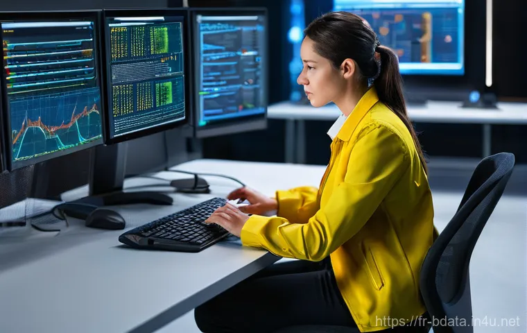 빅데이터 기술자의 기술 평가 방법 - **A Visionary Big Data Architect in a Digital Symphony:**
    A sophisticated and focused male Big D...