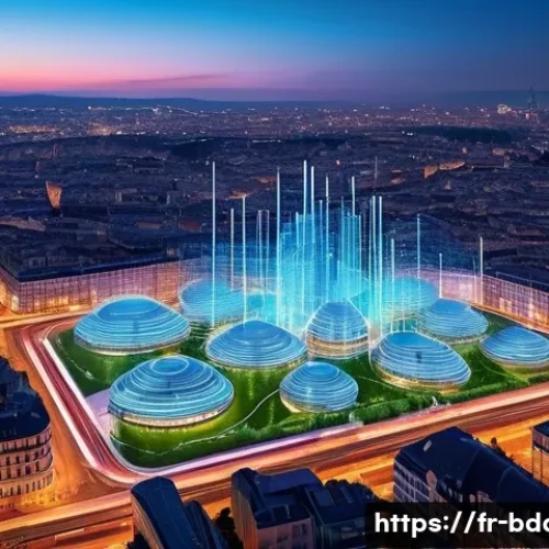 Home 30 빅데이터 기술자 직업 전망 - **Prompt 1: The Digital Pulse of France**
A high-angle, futuristic cityscape of a major French m...